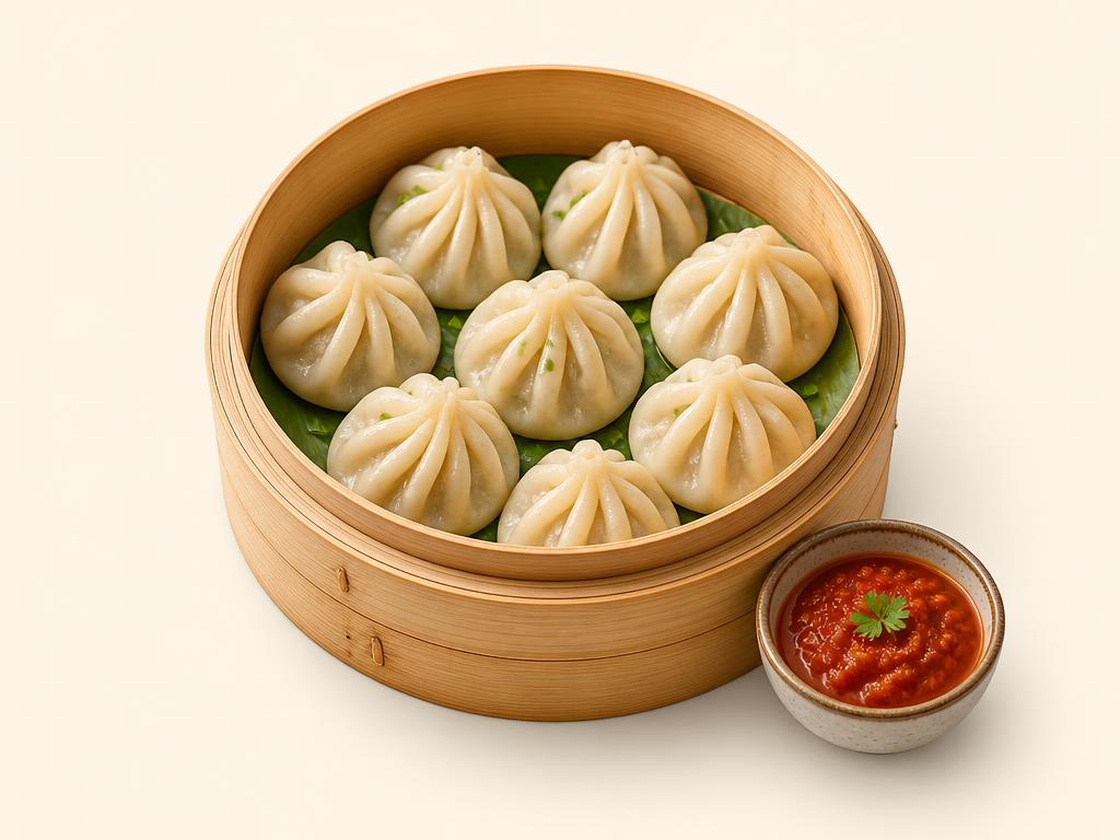 Veg Momos at Lala Laaya Burger